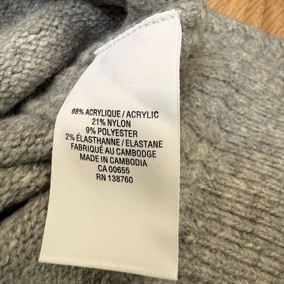 3/$30 - REITMANS - Gray Turtleneck Sweater dress - Picture 4 of 6